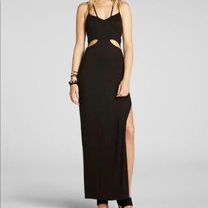 Bcbgeneration black maxi with cutouts